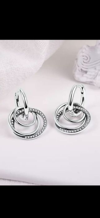 Cercei PANDORA, Argint 925, 8 modele modele, transport gratuit prin po