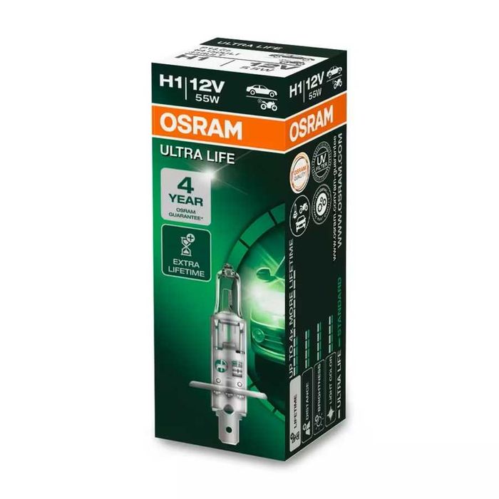 Автомобилни крушки OSRAM ULTRA LIFE H1,H4,H7,H11,сигнални/габаритни/интериорни,ксенонови(XENON/HID)