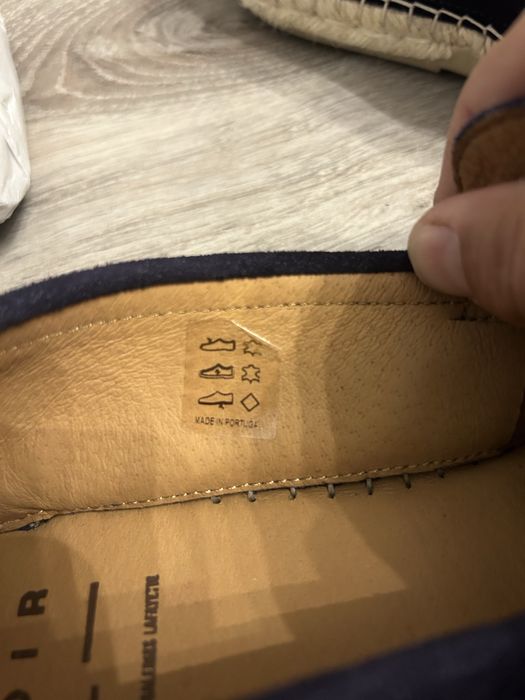 Еспадрили естествена кожа