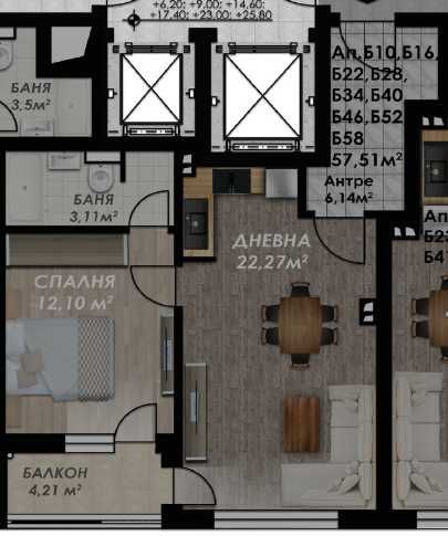 Продава се Двустаен апартамент в Пловдив, Гагарин - 67 кв.м за 914 €/кв.м - Снимка #7