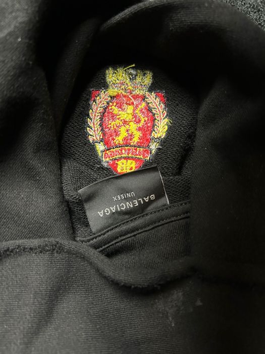 Balenciaga Manchester United Black Hoodie - size L
