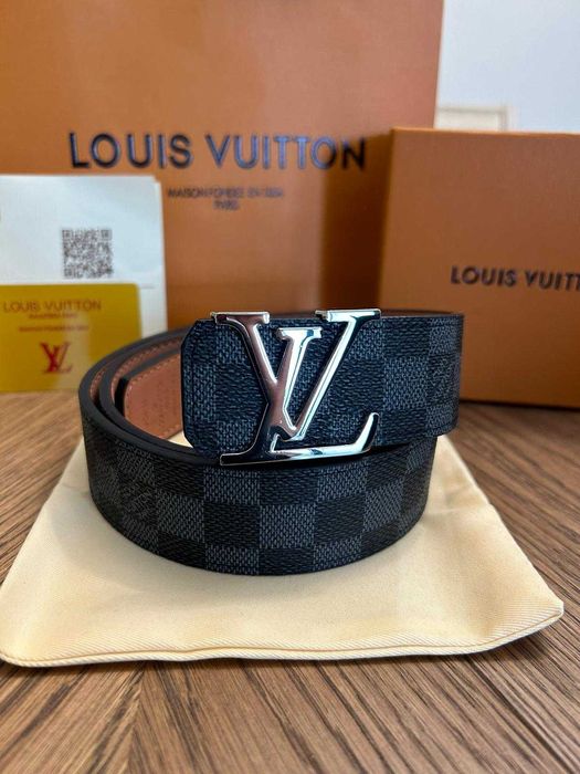 Curea Louis Vuitton Damier Graphite – Black Edition Premium