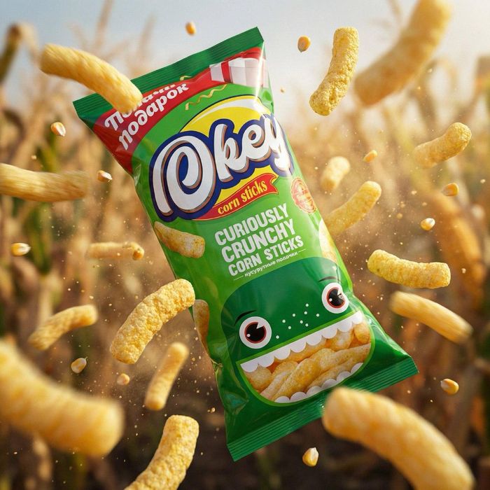 Ишлаб чикаришга инвестор керак Okey бренд остидаги кукуруз каламчалари