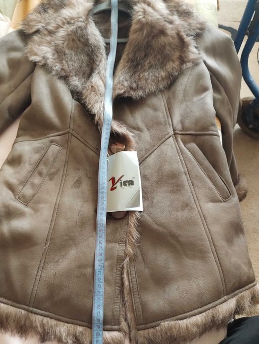 Haină din blană artificială