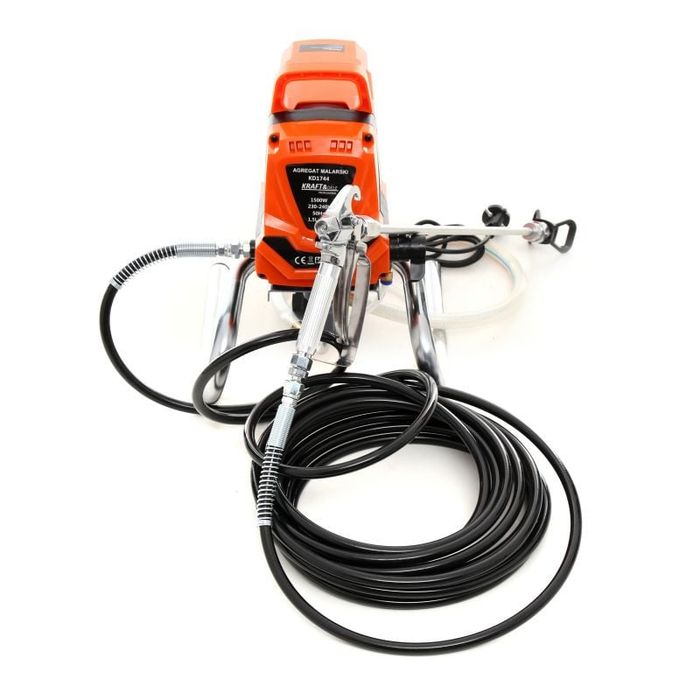 Pompa zugravit vopsit airless electrica cu piston 8kW KraftDele 1744 + Sablon Gratis