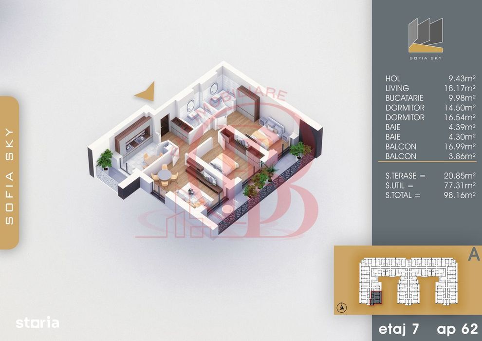 Bloc Finalizat Apartament 3 camere 7min Metrou Nicolae Teclu