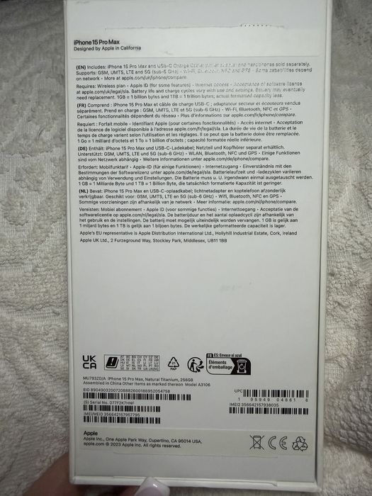 iPhone 15 Pro Max 256Gb