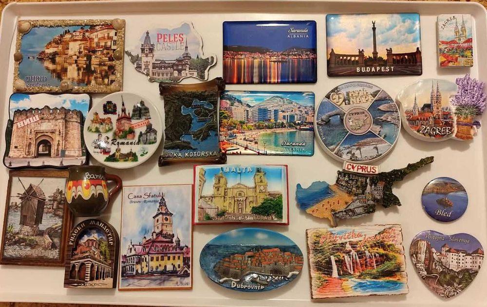 Магнити за хладилник от Европа, Азия, Африка и Южна Америка