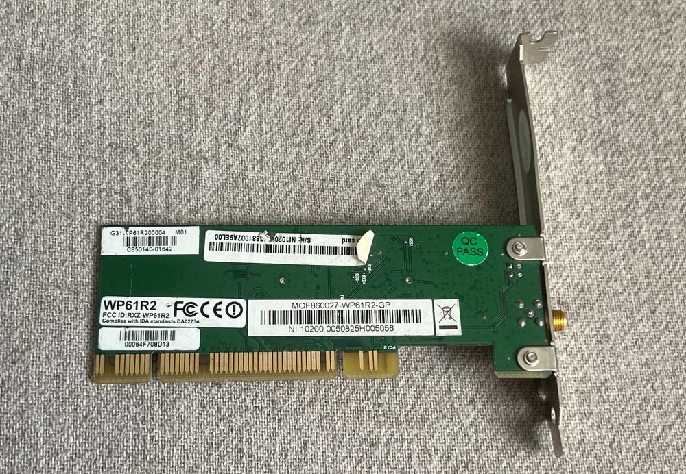 Placă rețea wireless PCI WP61R2 Realtek RTL8185L 54Mbps Wi-Fi