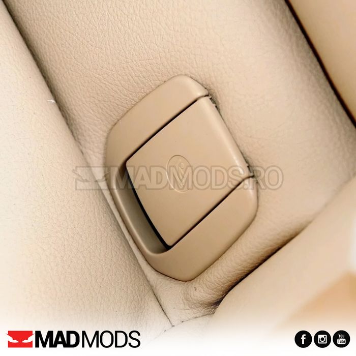 Capac Ornament Bancheta ISOFIX Negru Crem F30 F20 F21 F80 F34 E84 E90