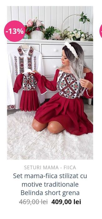 Set rochițe,mamă-fiică.