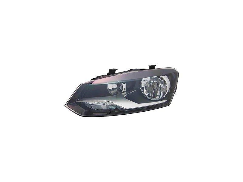 Far Volkswagen Polo, 2009-2014; Polo, 2014-2017 Model Cross, Blue Motion Si Blue Gt, fata, Stanga, tip bec H7+H7+PY21W+W5W; electric; cu motor, Depo