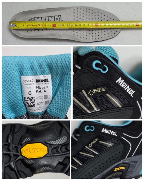 Ghete Meindl SX 1.1 GTX black/petrol, pantofi impermeabili Gore Tex Vibram, Nr. 39, 5 EU