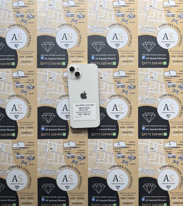Apple iPhone 14 Plus White/Alb 128Gb Neverlocked