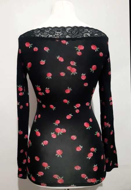 Bluză cu mânecă lungă Tezenis, marimea S, culoare negru