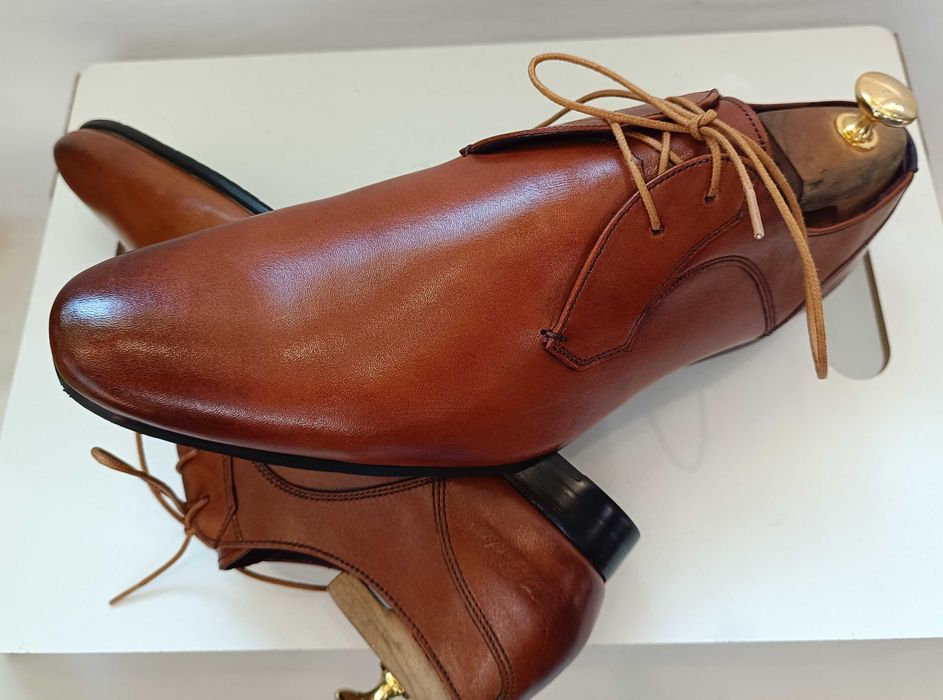 Pantofi derby 41.5 42 premium Ted Baker London NOI piele naturala moal