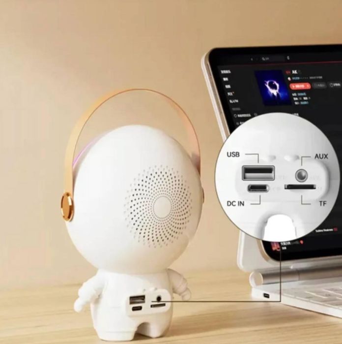 X64 — Bluetooth караоке-колонка с яркой подсветкой и сменой голоса mg9