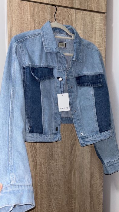 Jachetă denim duo color Gucci