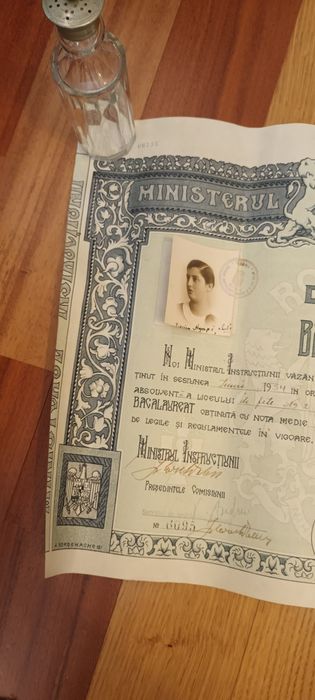 Diploma veche Interbelica