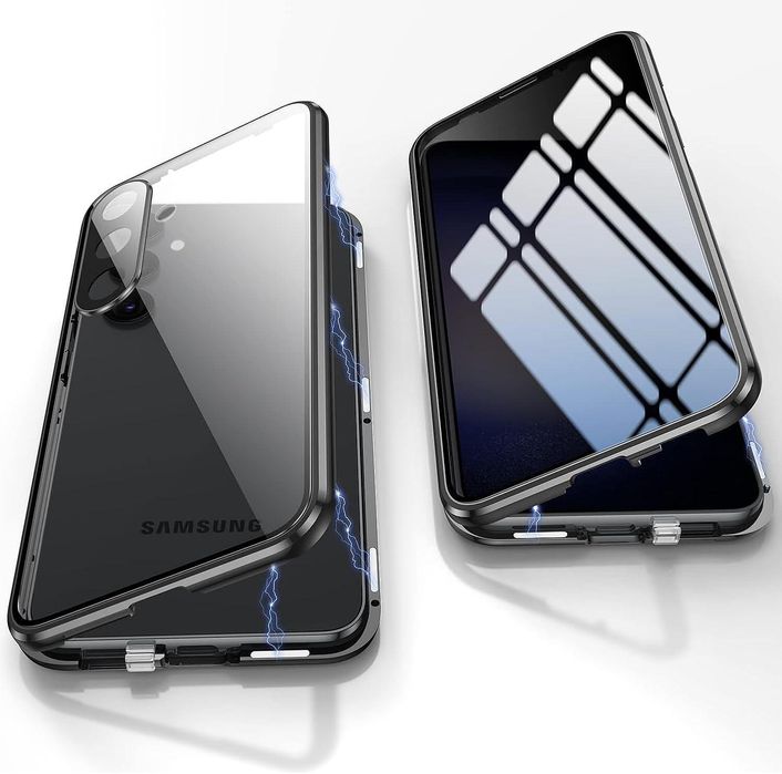 Двоен магнитен кейс за samsung galaxy a56 със защита на камерата