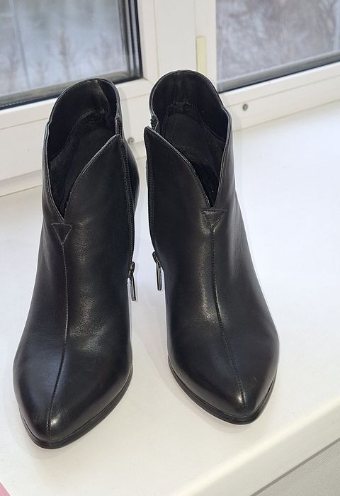 Ботильоны  кожаные