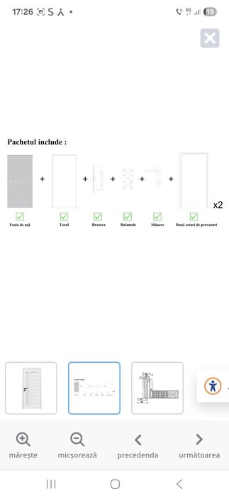 Usi interior dimensiune 88×203 si 68×203