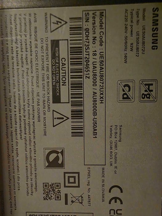 Samsung UE 50AU8072 4K LED