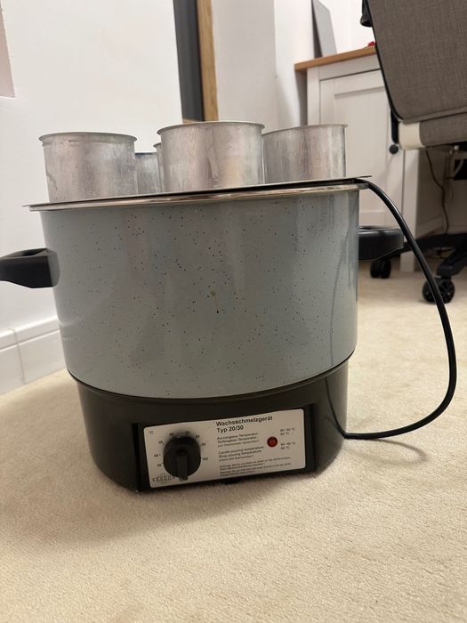 Oala topire ceara pentru lumanari handmade