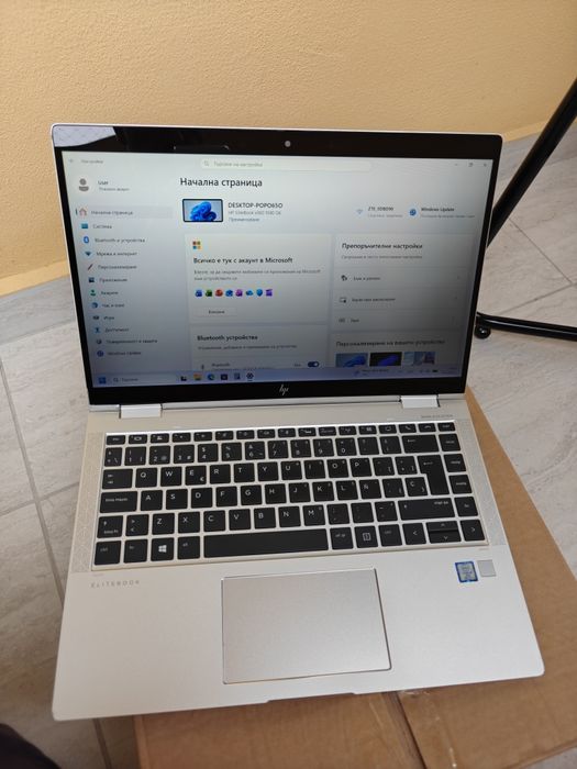 УлтраБук / Лаптоп HP Elitebook Тъч Екран 14" IPS FHD, i5,16 RAM
