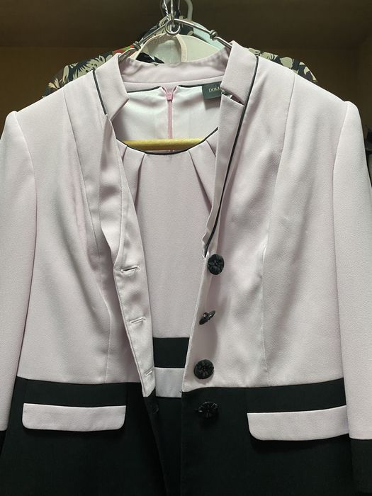 Rochie cu sacou roz (marimea 48)