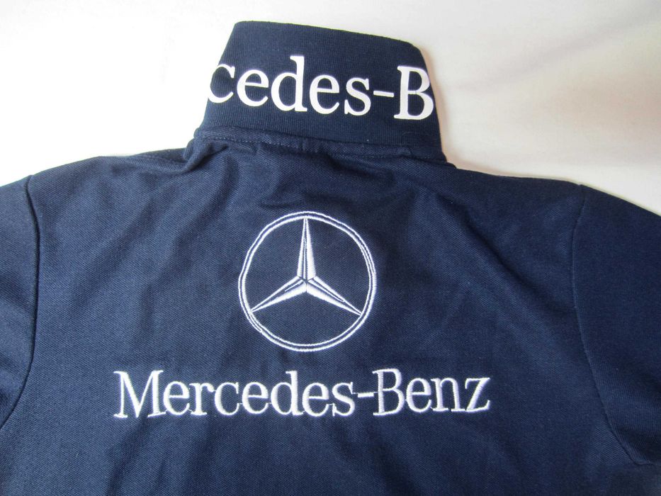 Tricou polo Mercedes AMG, masura M, 2 nasturi inscriptionati, 100%Bumbac stare f. buna