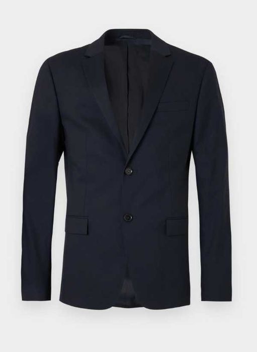 Sacou blazer 48 M slim premium Calvin Klein lana virgina navy