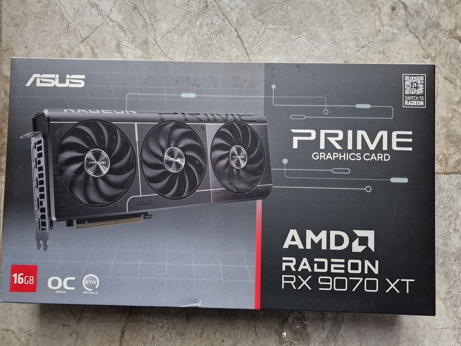 Placa video ASUS Prime Radeon RX 9070 XT OC Edition, 16GB GDDR6