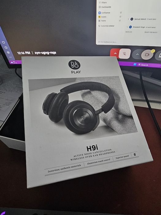Bang and Olufsen H9i ANC Black B&O High End Headphones Bang & Olufsen