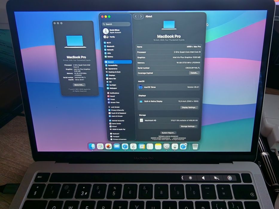 Laptop Macbook Pro 2020 Touchbar
