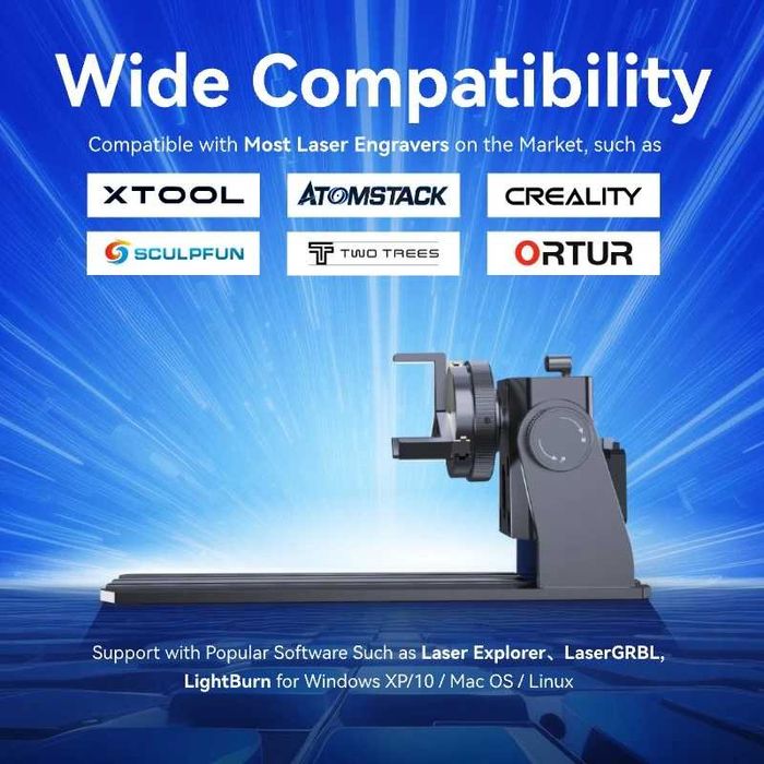 Upgraded RR1 Rotary Roller for Laser Engraver