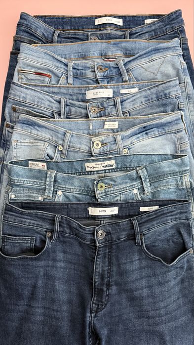 Мъжки маркови дънки в комплект - 6 бр.