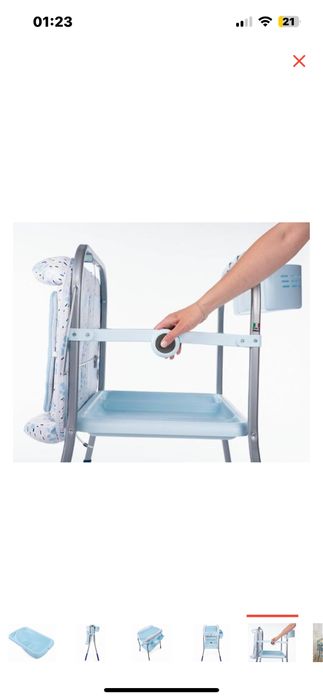 Детская ванночка+пеленальный столик