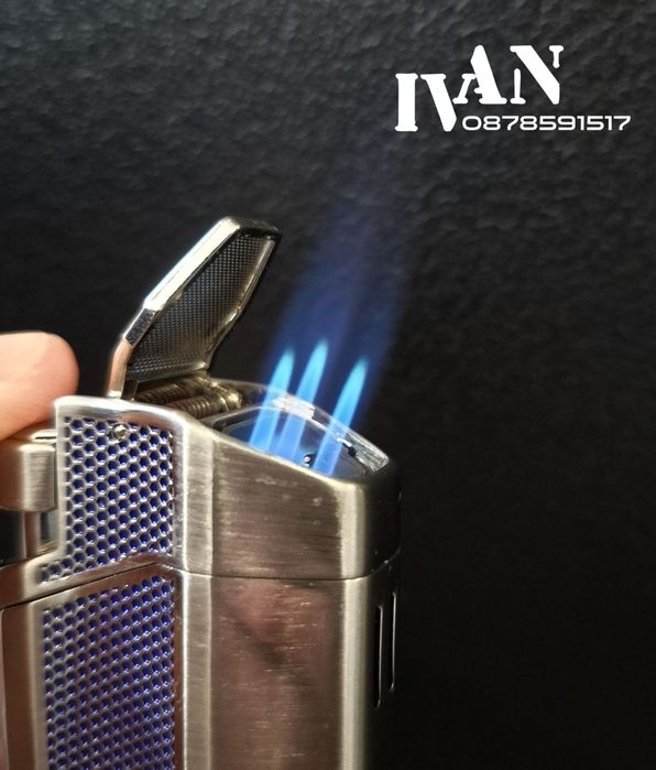 Запалка за пури Honest-троен джет (два цвята)