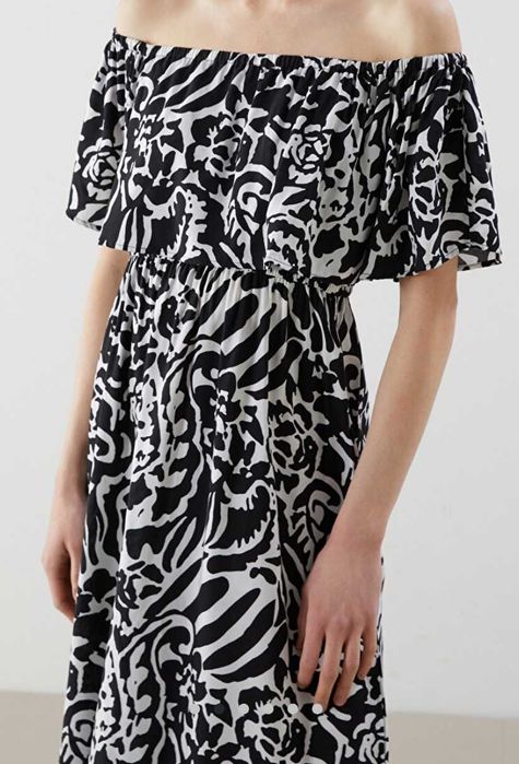 Rochie - Livrarea 5 lei - NOUĂ - midi - vâscoză