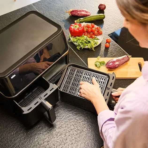 BRAUN Аэрогриль TD5030IBK аэрогриль серии TwinCook 5 с двумя камерами