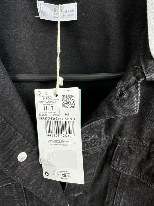 Geaca de blugi cu gluga pentru copii