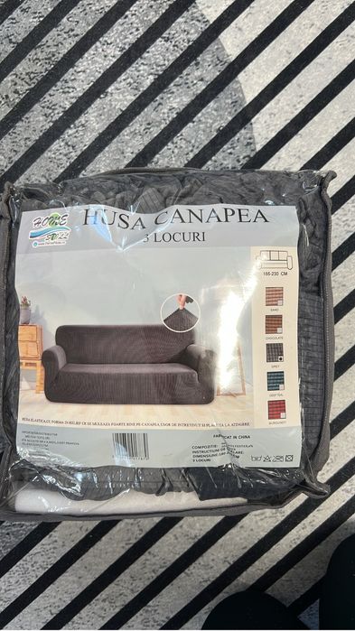 Husă canapea gri