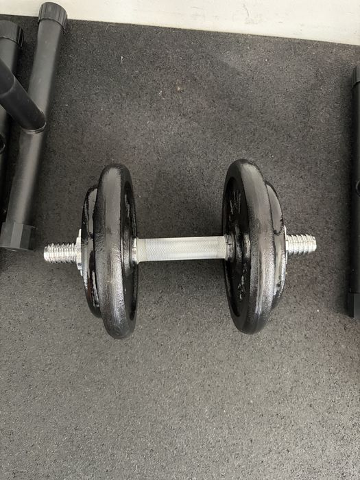 Професионален Домашен Фитес/ Home Gym / ATX Half Rack + 135 кг дискове + лежанка + лост