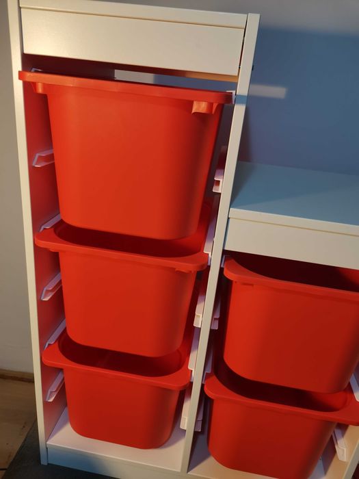 Trofast Ansamblu depozitare + cutii, 99x44x94 cm