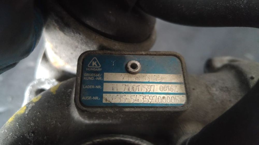 Turbina 1.3 multijet 199a2000 fiat doblo 54359700005