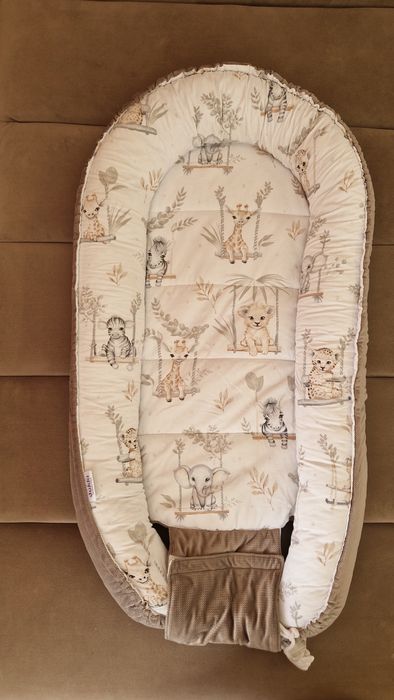 Бебешко гнездо Jukki Happy Jungle Комплект от 5 части Комфорт