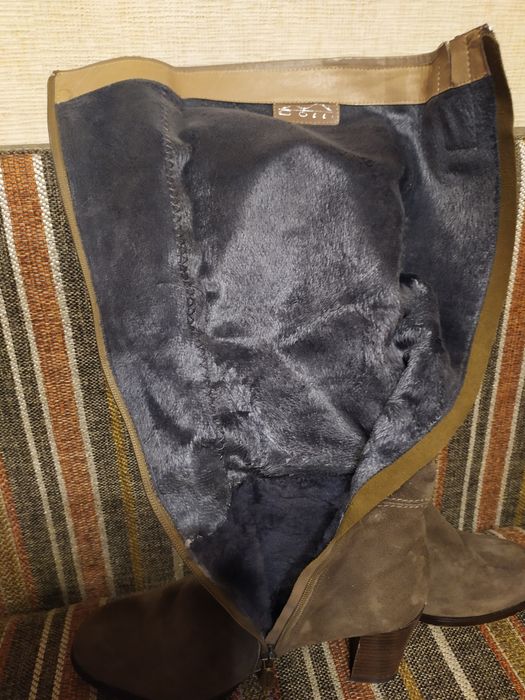 Сапоги замшевые Турция