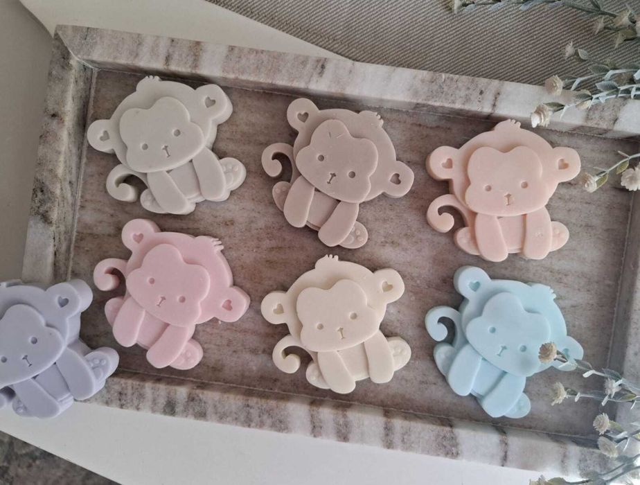 Мини сапунче "Маймунка" – подарък за бебешко парти, кръщене, погача и първи рожден ден