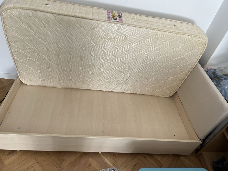 Pat copil cu saltea si protectie laterala